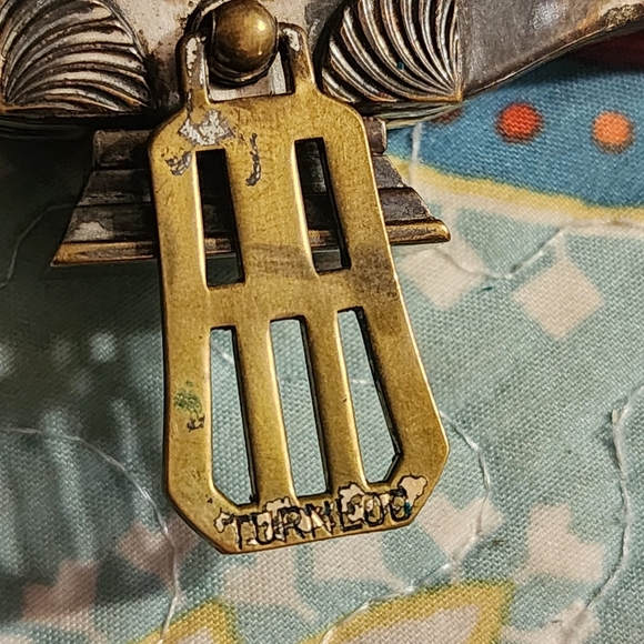 Antique Turnlog Tooled Leather Handbag - Picture 14 of 14